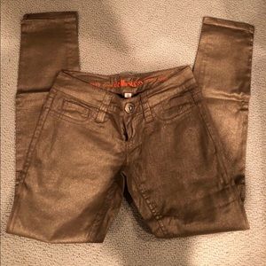 Dollhouse gold jeans